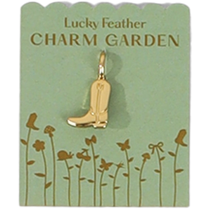 Charm Garden - Cowboy Boot Charm - Gold