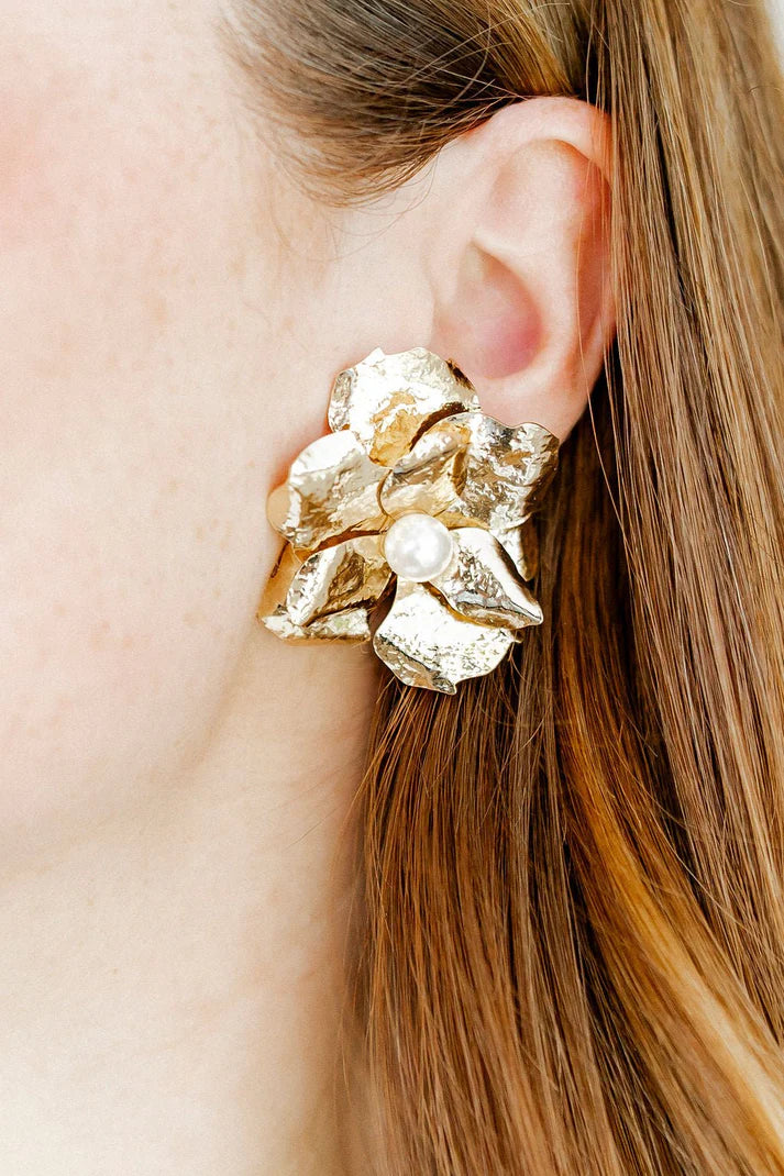 Linny Co Bridget Flower Statement Earrings