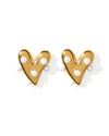 Linny Co Bristol Heart Pearl Earrings