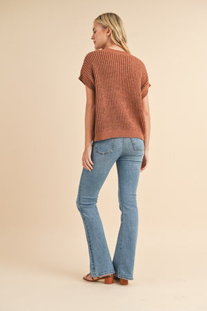 Short Sleeve Sweater Top