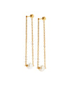Linny Co Cassie Pearl Drop Statement Earring - Gold