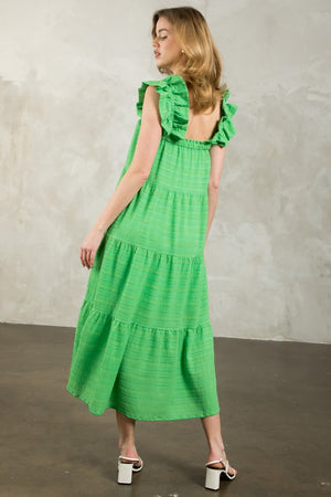 THML green textured maxi