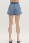 Denim Pull On Shorts