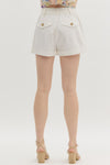 High Waist Pintuck Shorts