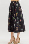 Black Floral Maxi Skirt
