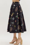 Black Floral Maxi Skirt