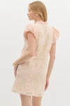 Cream Crochet Overlay Dress