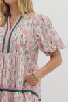 Dusty Pink Floral Dress