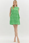 Floral Applique Mini Dress
