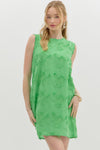 Floral Applique Mini Dress