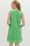 Floral Applique Mini Dress