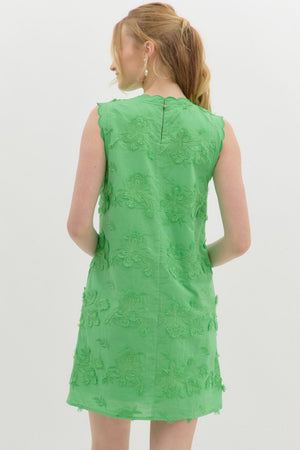 Floral Applique Mini Dress