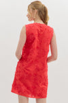Floral Applique Mini Dress