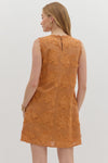 Floral Applique Mini Dress