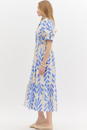 Botanical Print Midi w/ Sleeve