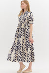 Botanical Print Midi w/ Sleeve