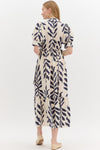 Botanical Print Midi w/ Sleeve