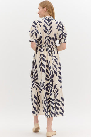 Botanical Print Midi w/ Sleeve