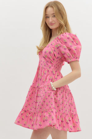 Pretty in Pink Floral dress