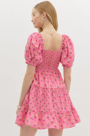 Pretty in Pink Floral dress