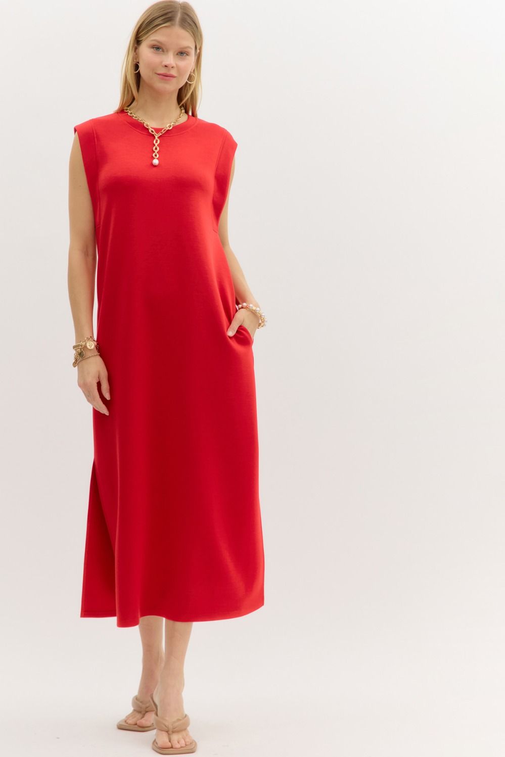 Scuba Side Slit Maxi- FINAL