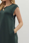 Scuba Side Slit Maxi Dress