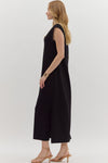 Scuba Side Slit Maxi Dress