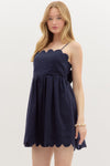 Scallop Detail Bow Tie Back Dress FINAL