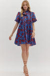 Midnight Floral Print Dress