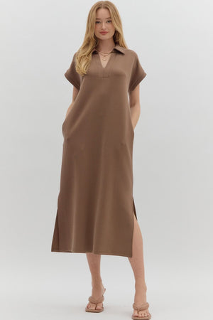 Scuba Vneck Midi