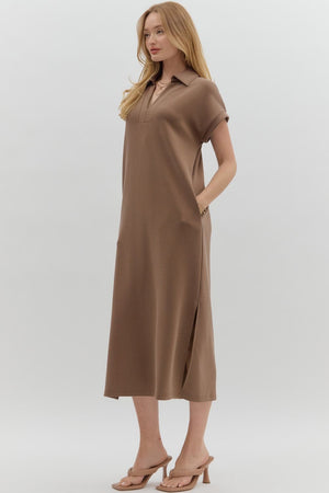 Scuba Vneck Midi