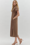 Scuba Vneck Midi