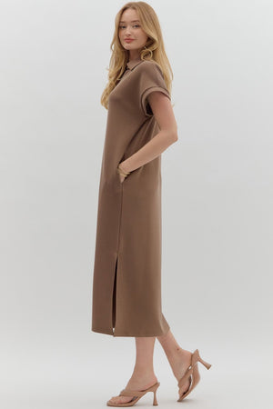 Scuba Vneck Midi