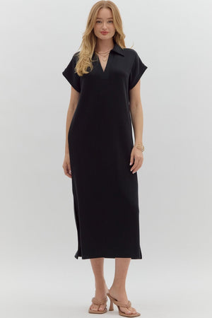 Scuba Vneck Midi