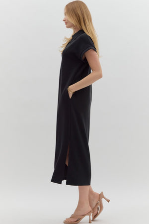 Scuba Vneck Midi