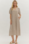 Stripe Crinkle Maxi