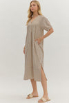 Stripe Crinkle Maxi