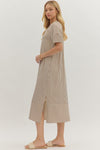 Stripe Crinkle Maxi