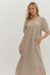Stripe Crinkle Maxi