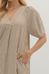 Stripe Crinkle Maxi