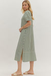 Stripe Crinkle Maxi
