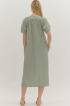 Stripe Crinkle Maxi