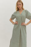 Stripe Crinkle Maxi