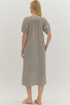 Stripe Crinkle Maxi