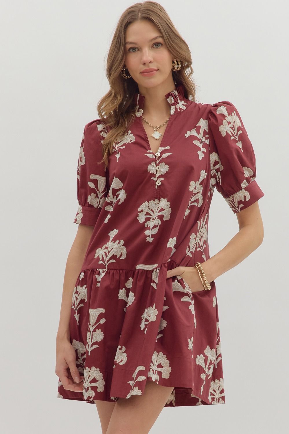 Classic vintage floral dress