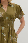 Entro Floral Zip Front Midi