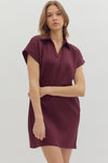 Vneck Scuba Mini Dress