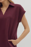 Vneck Scuba Mini Dress