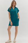 Vneck Scuba Mini Dress