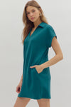 Vneck Scuba Mini Dress